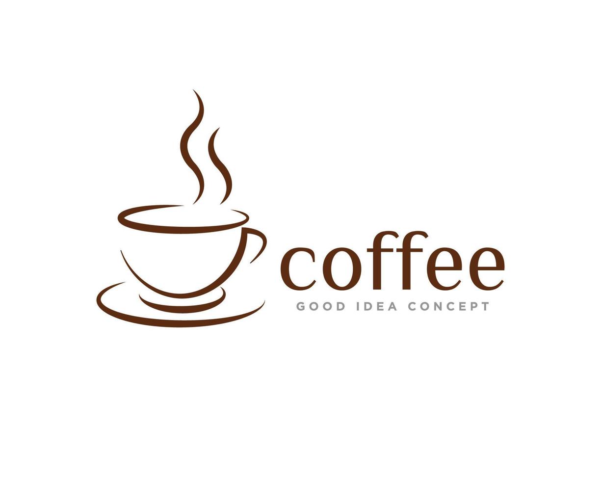 vector de diseño de icono de logotipo de café