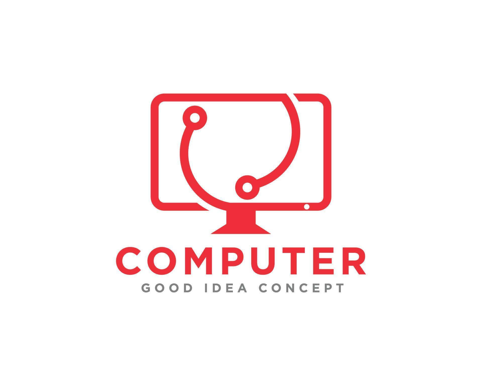 Computer Technology Logo Icon Design Vector 10664739 Vector Art at Vecteezy
