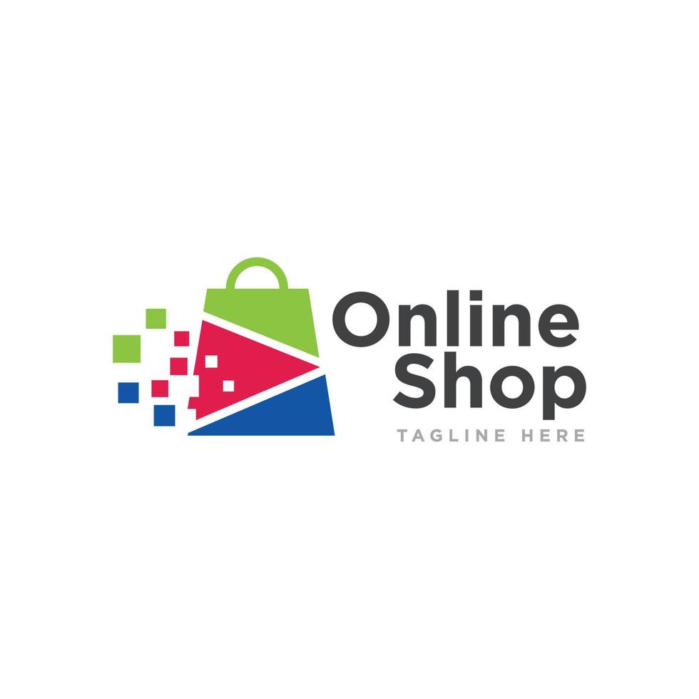 Bag Shop Logo Icon Design Vector