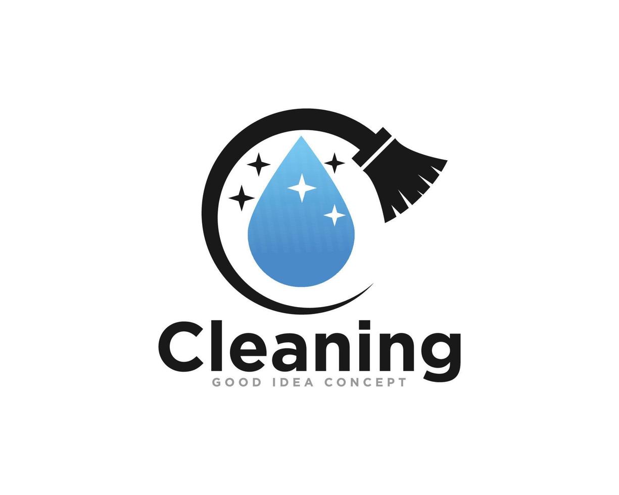 Cleaning Logo Icon Design Vector