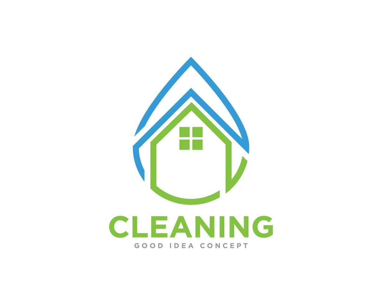 vector de diseño de icono de logotipo de limpieza