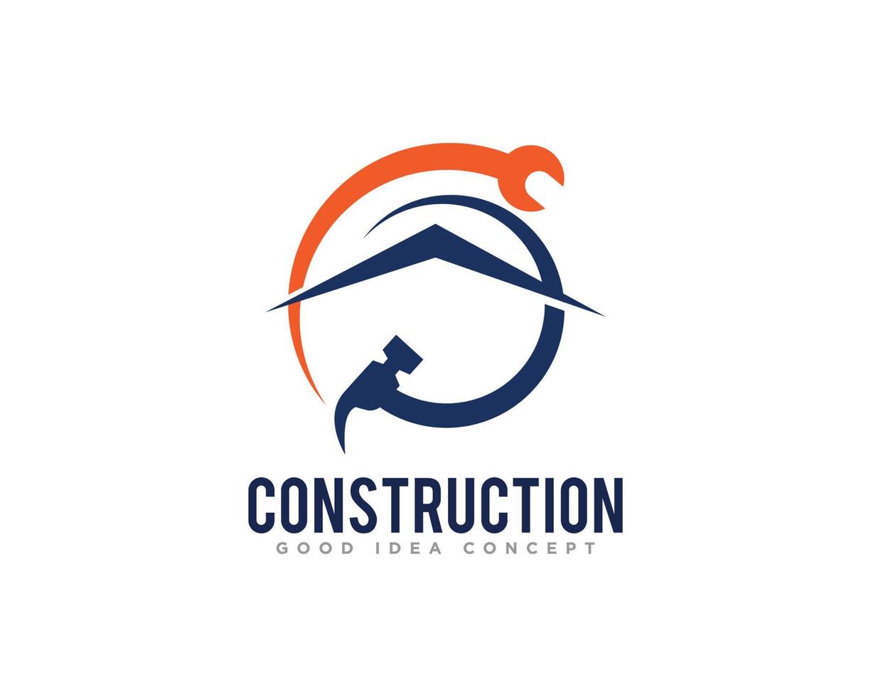 vector de diseño de icono de logotipo de edificio de construcción