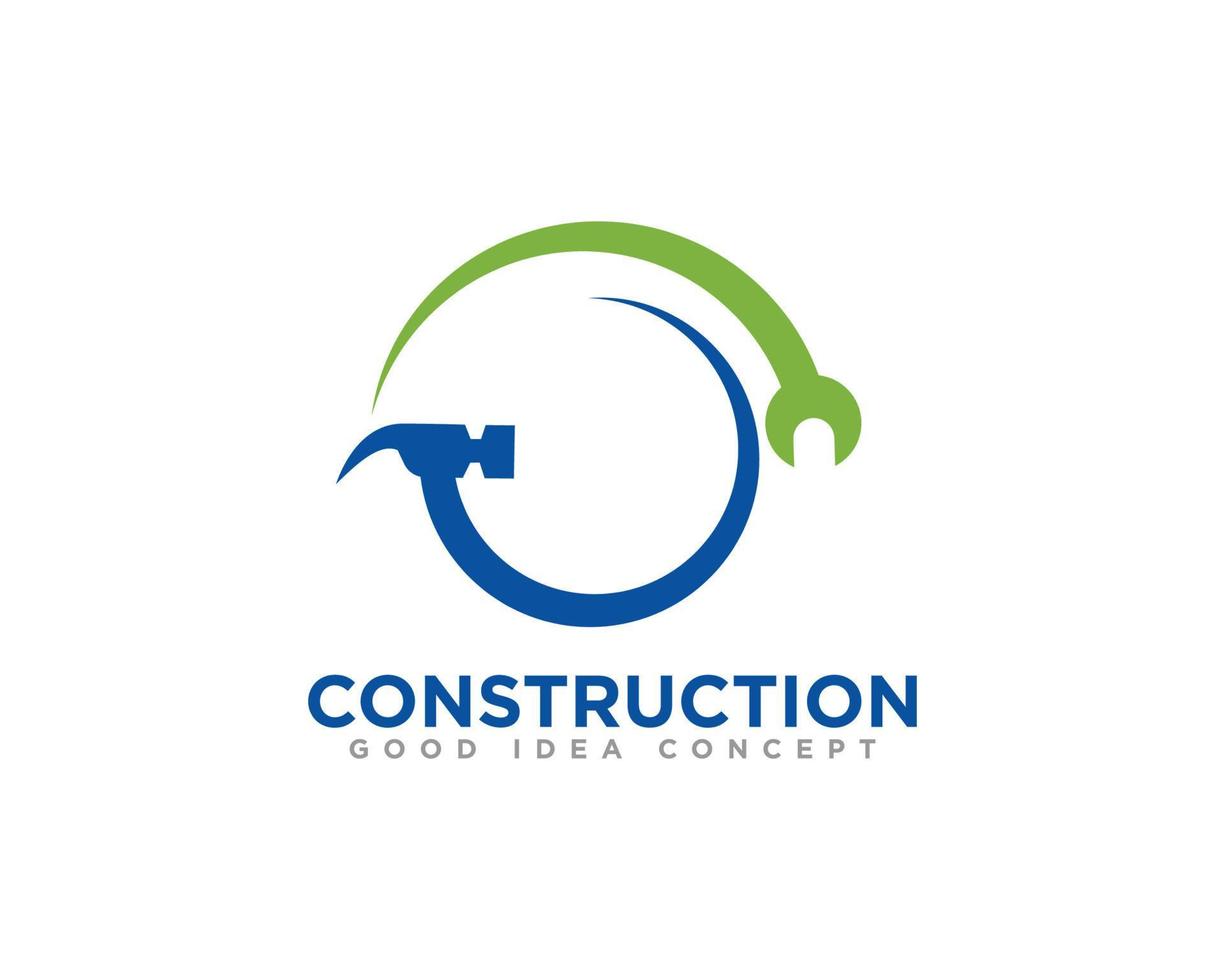 vector de diseño de icono de logotipo de edificio de construcción