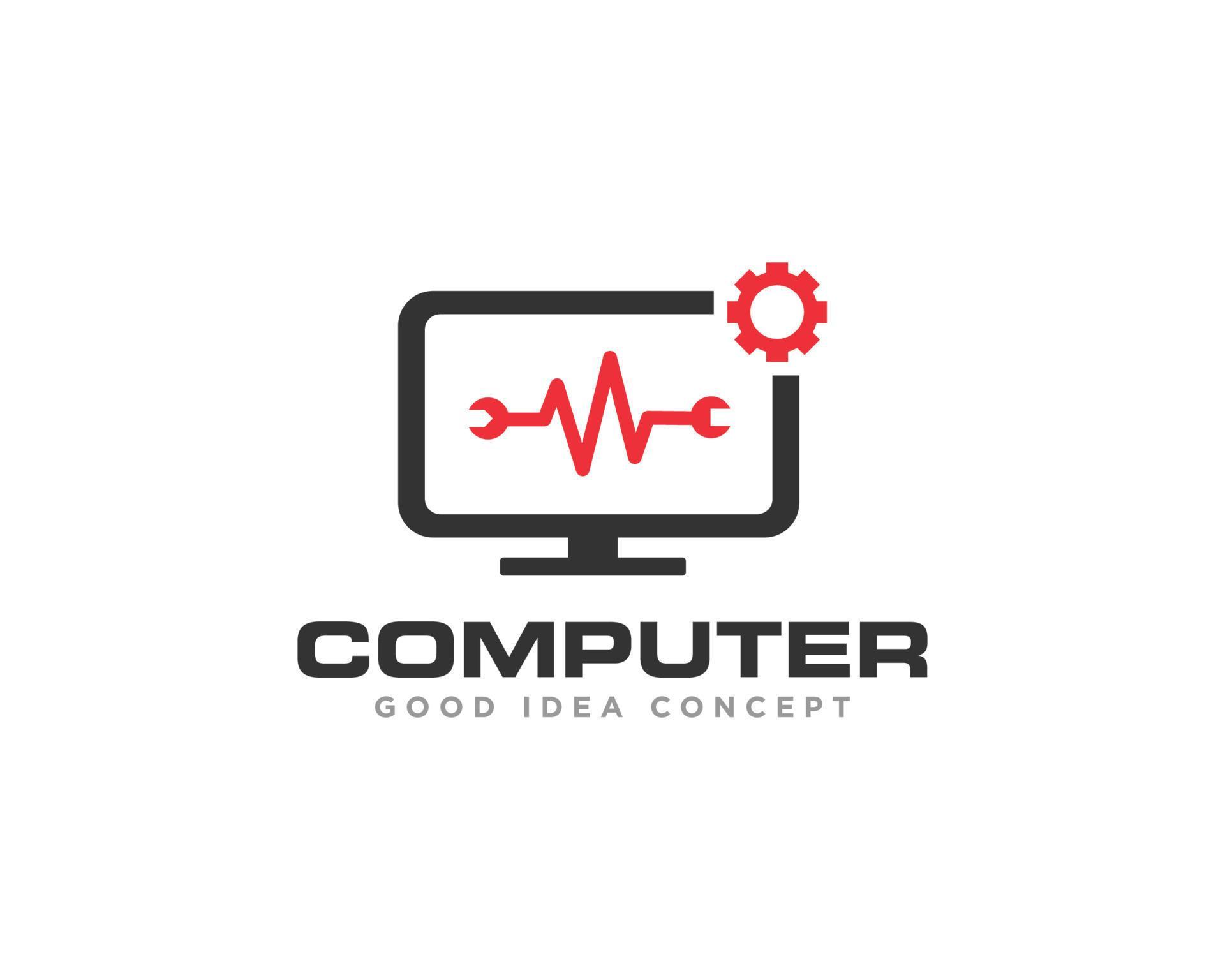 Computer Technology Logo Icon Design Vector 10664857 Vector Art at Vecteezy