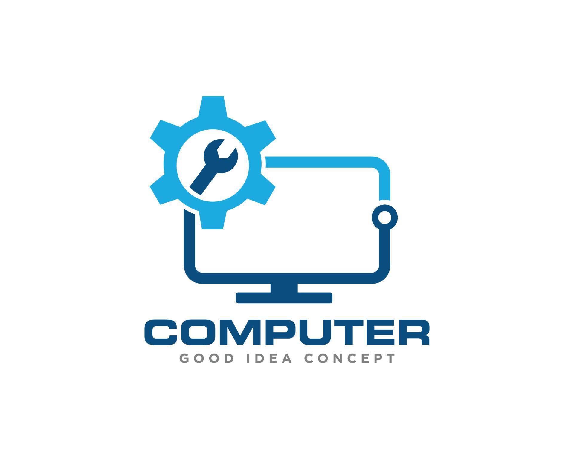 Computer Technology Logo Icon Design Vector 10664870 Vector Art at Vecteezy
