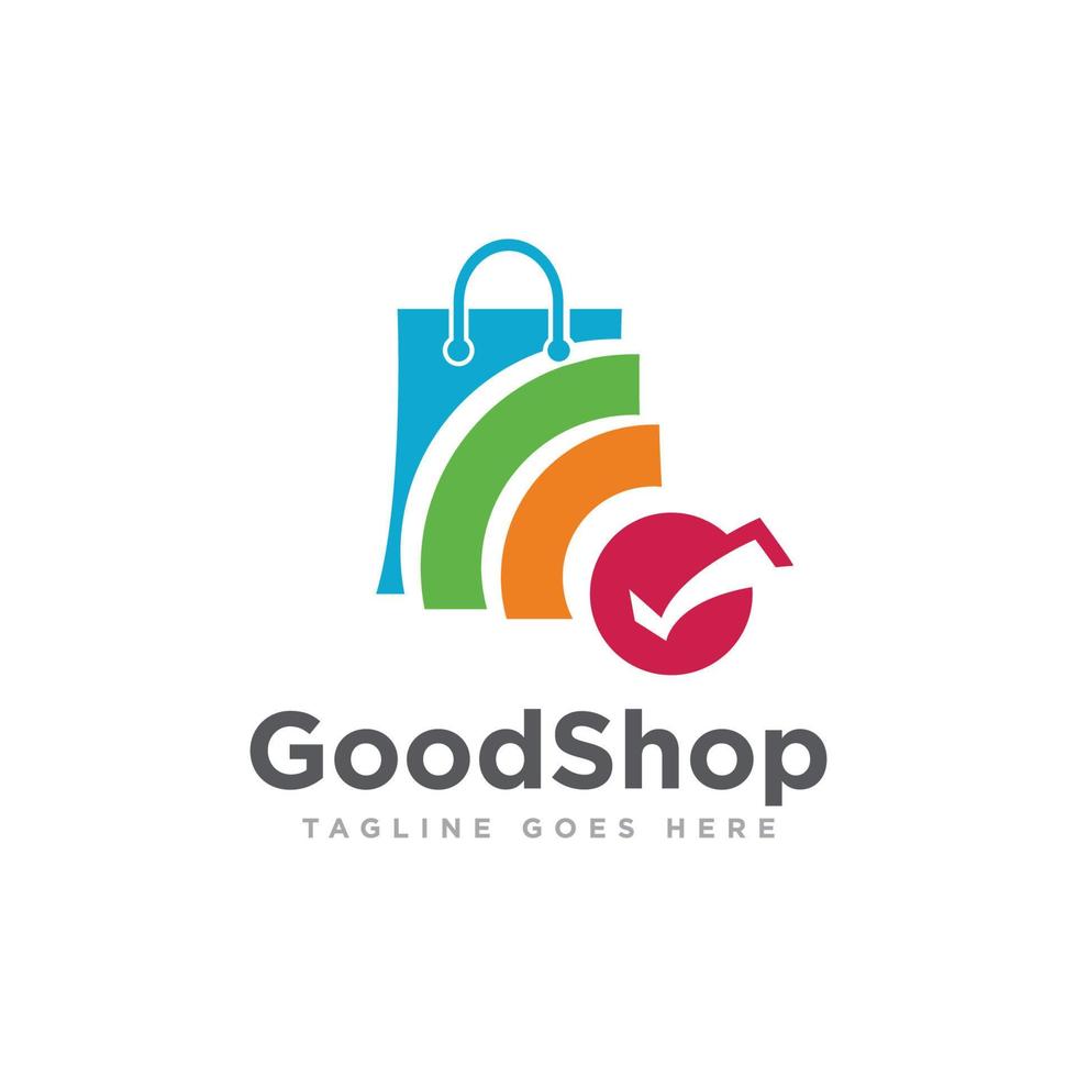 Bag Shop Logo Icon Design Vector