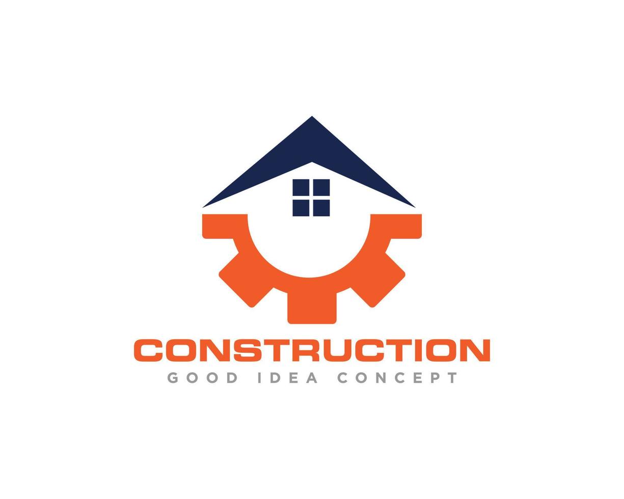 vector de diseño de icono de logotipo de edificio de construcción