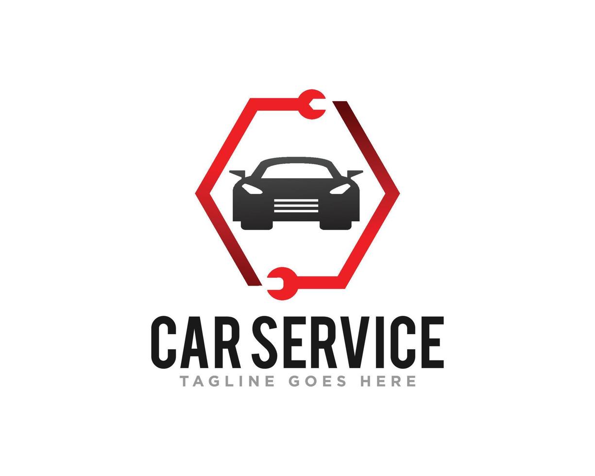 vector de diseño de logotipo de servicio de coche