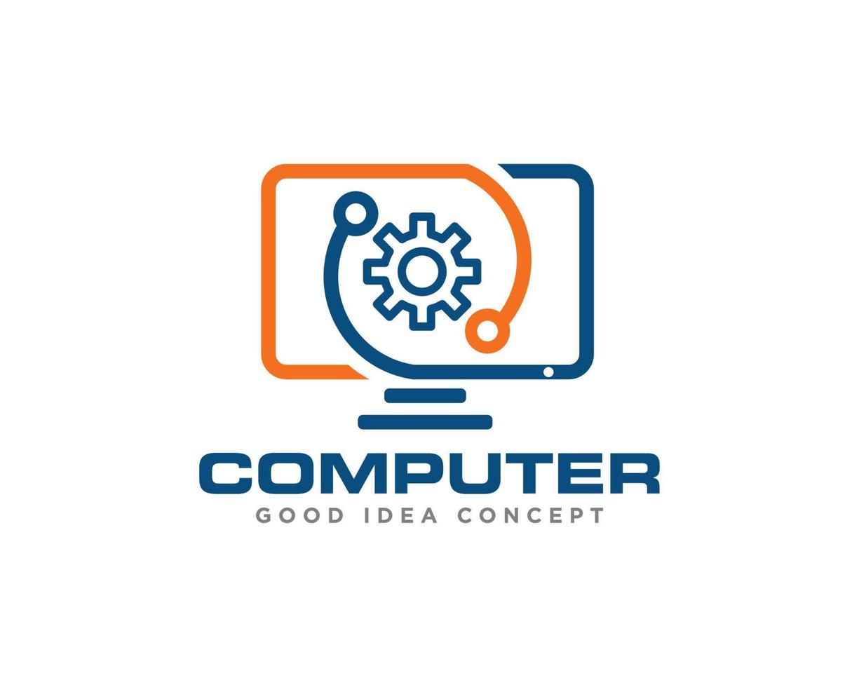 Computer Technology Logo Icon Design Vector 10664971 Vector Art at Vecteezy