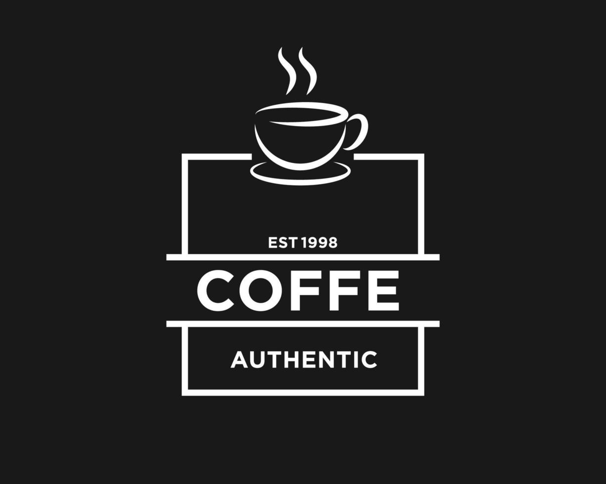vector de diseño de icono de logotipo de café