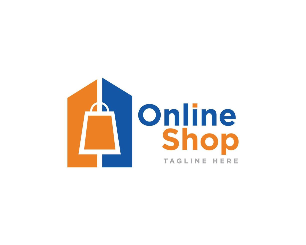 Bag Shop Logo Icon Design Vector