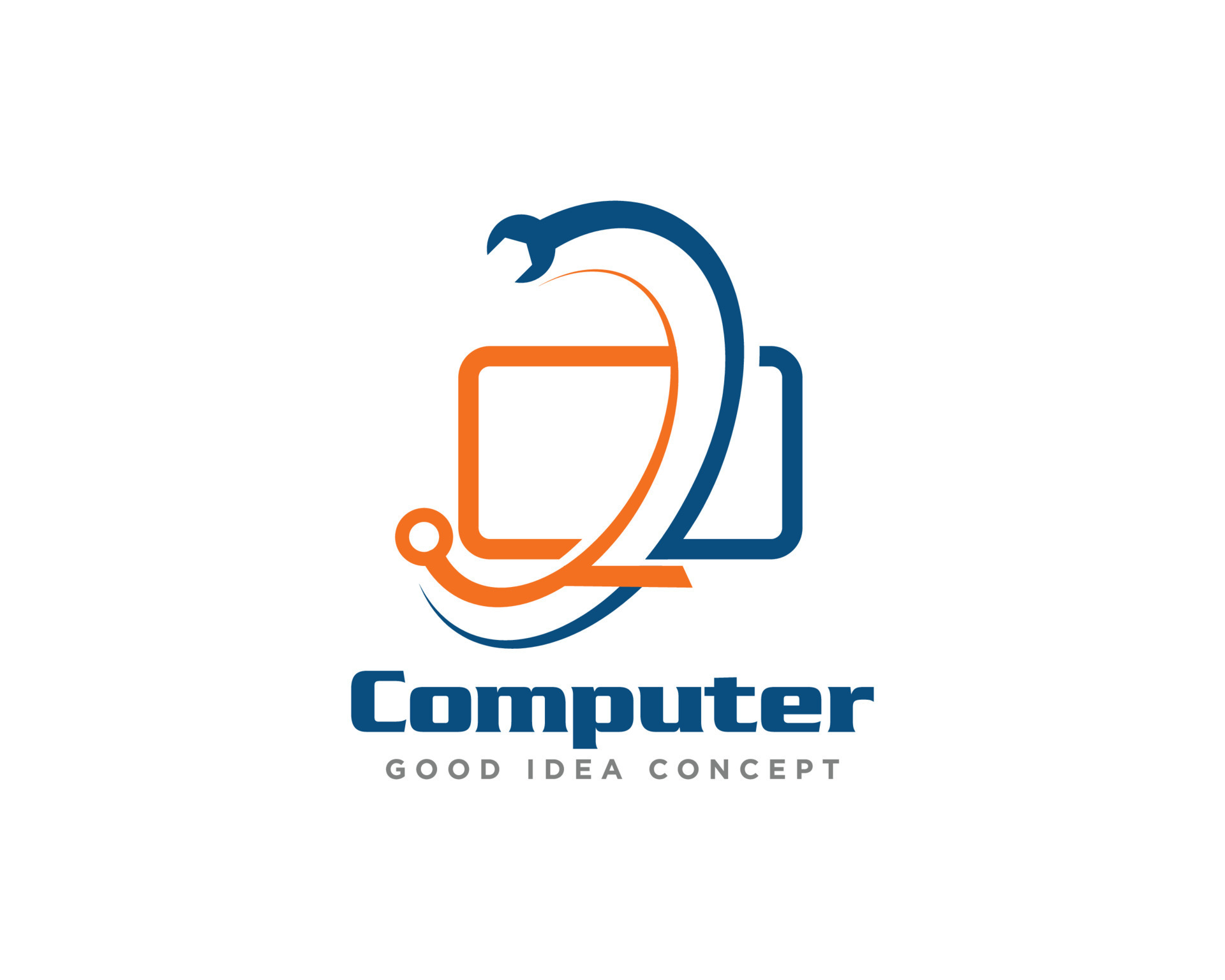 Computer Technology Logo Icon Design Vector 10665015 Vector Art at Vecteezy