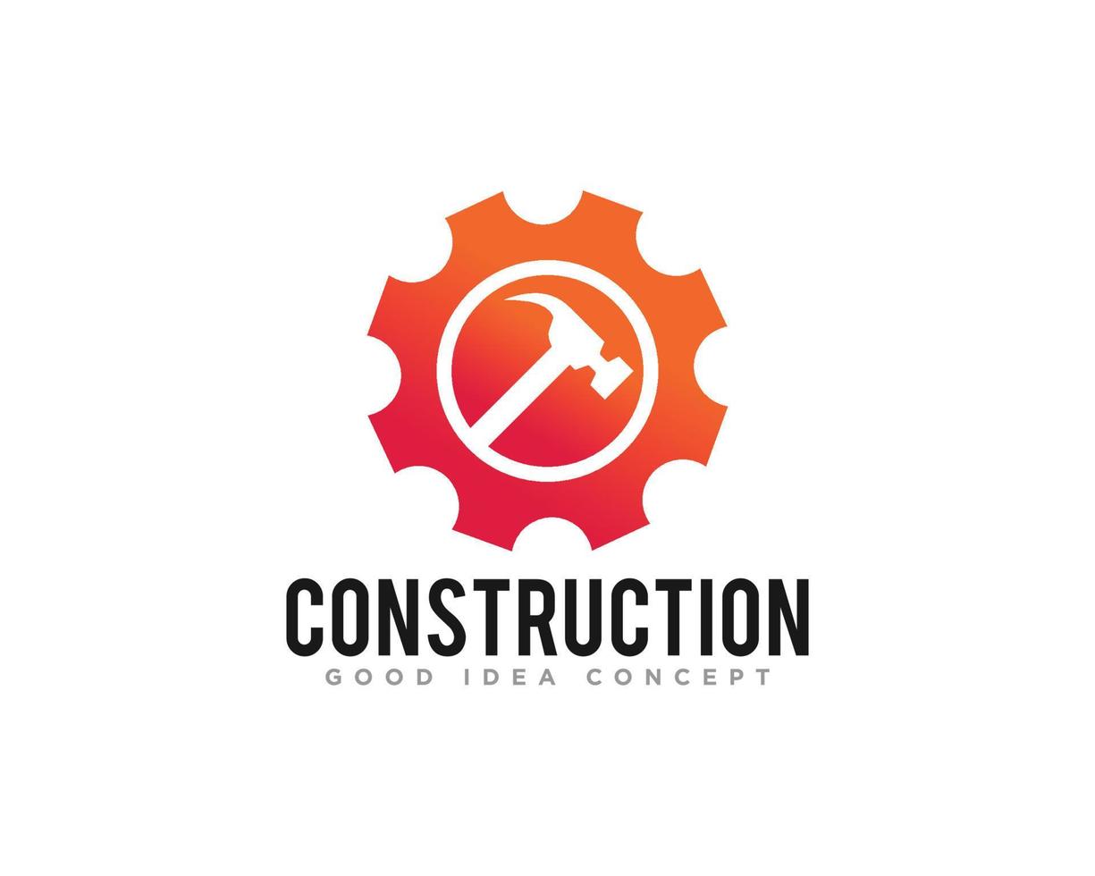 vector de diseño de icono de logotipo de edificio de construcción