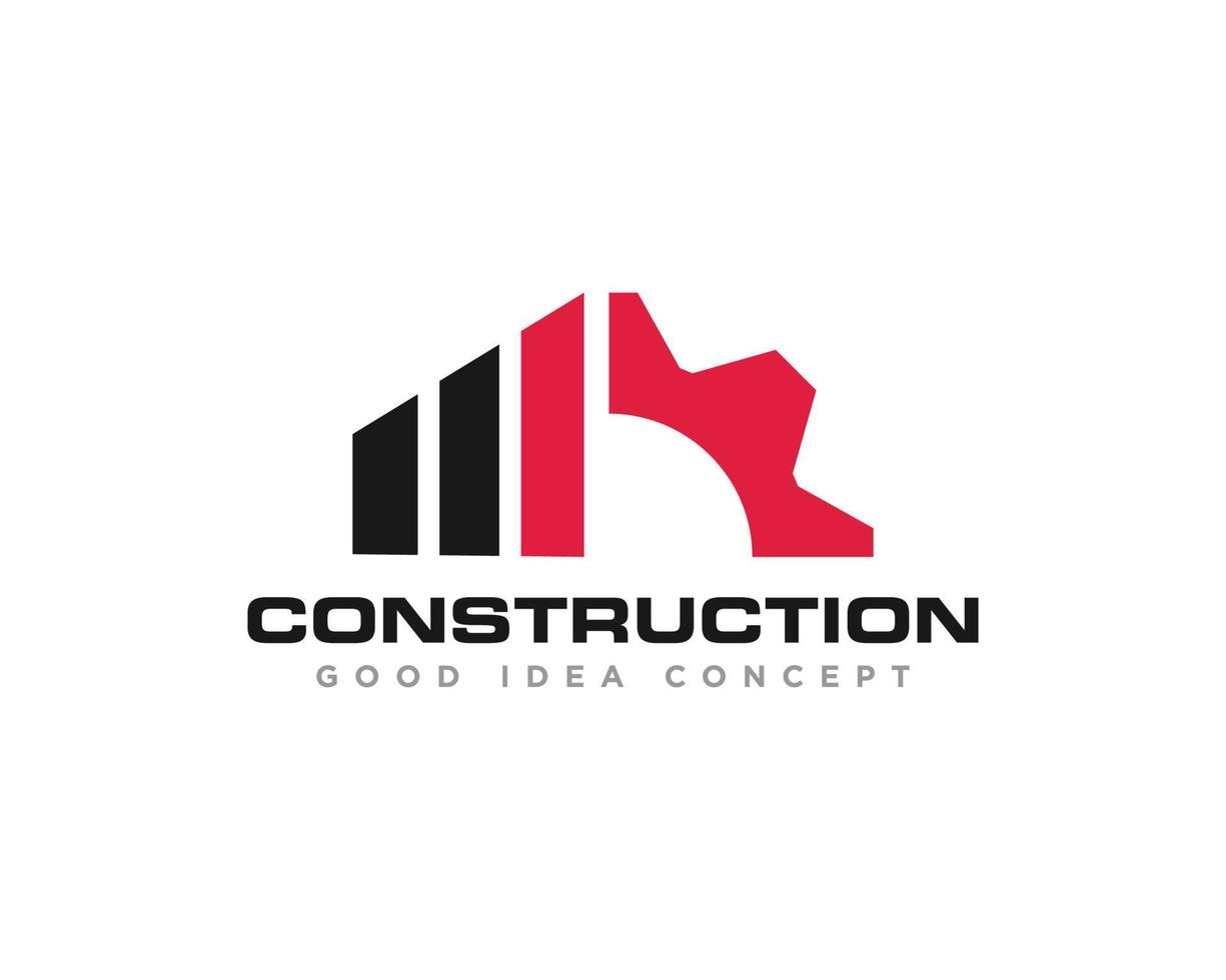 vector de diseño de icono de logotipo de edificio de construcción