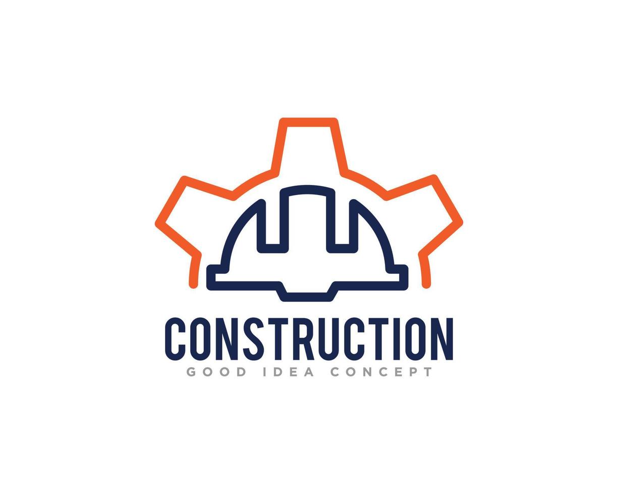 vector de diseño de icono de logotipo de edificio de construcción