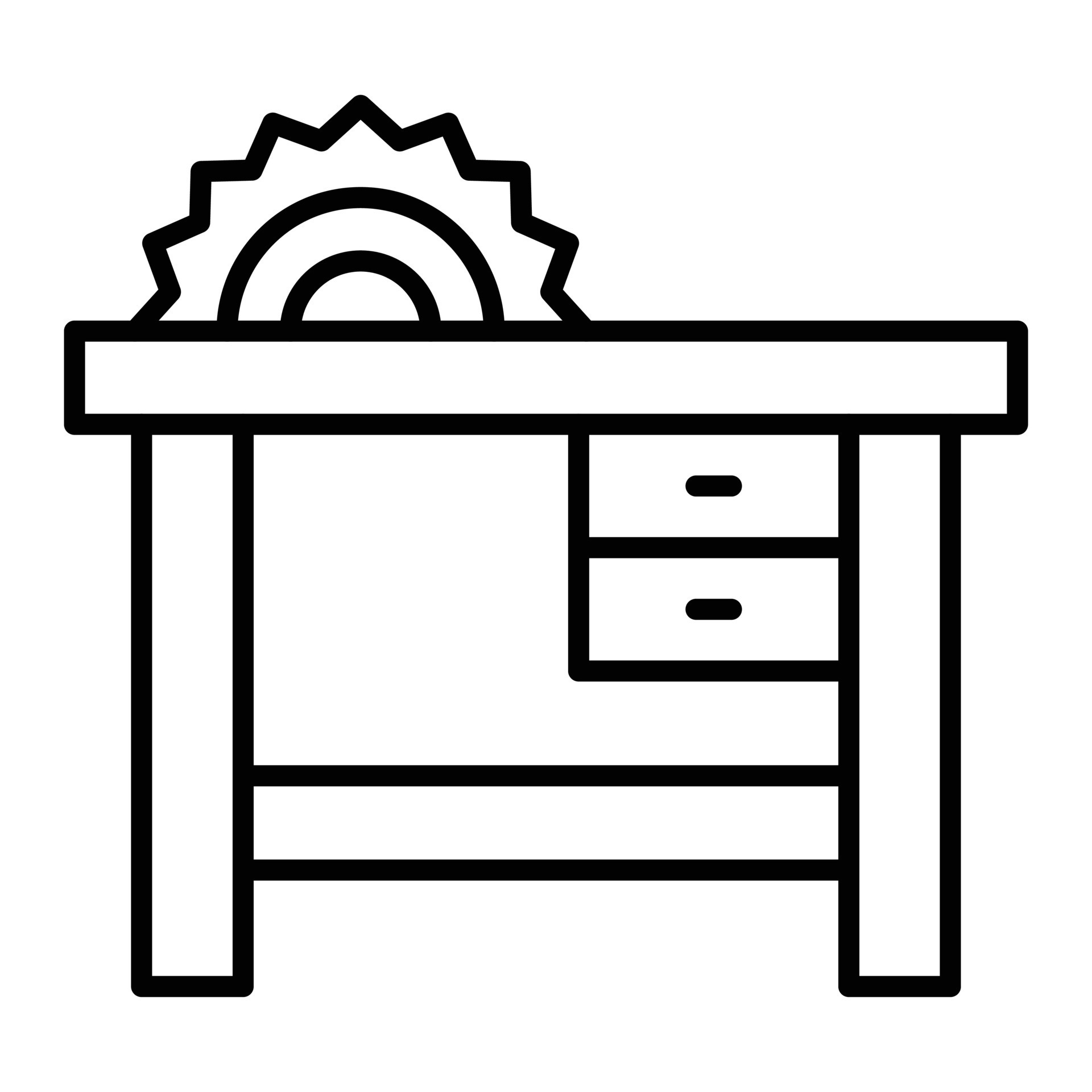 Table Saw Line Icon 10665192 Vector Art at Vecteezy