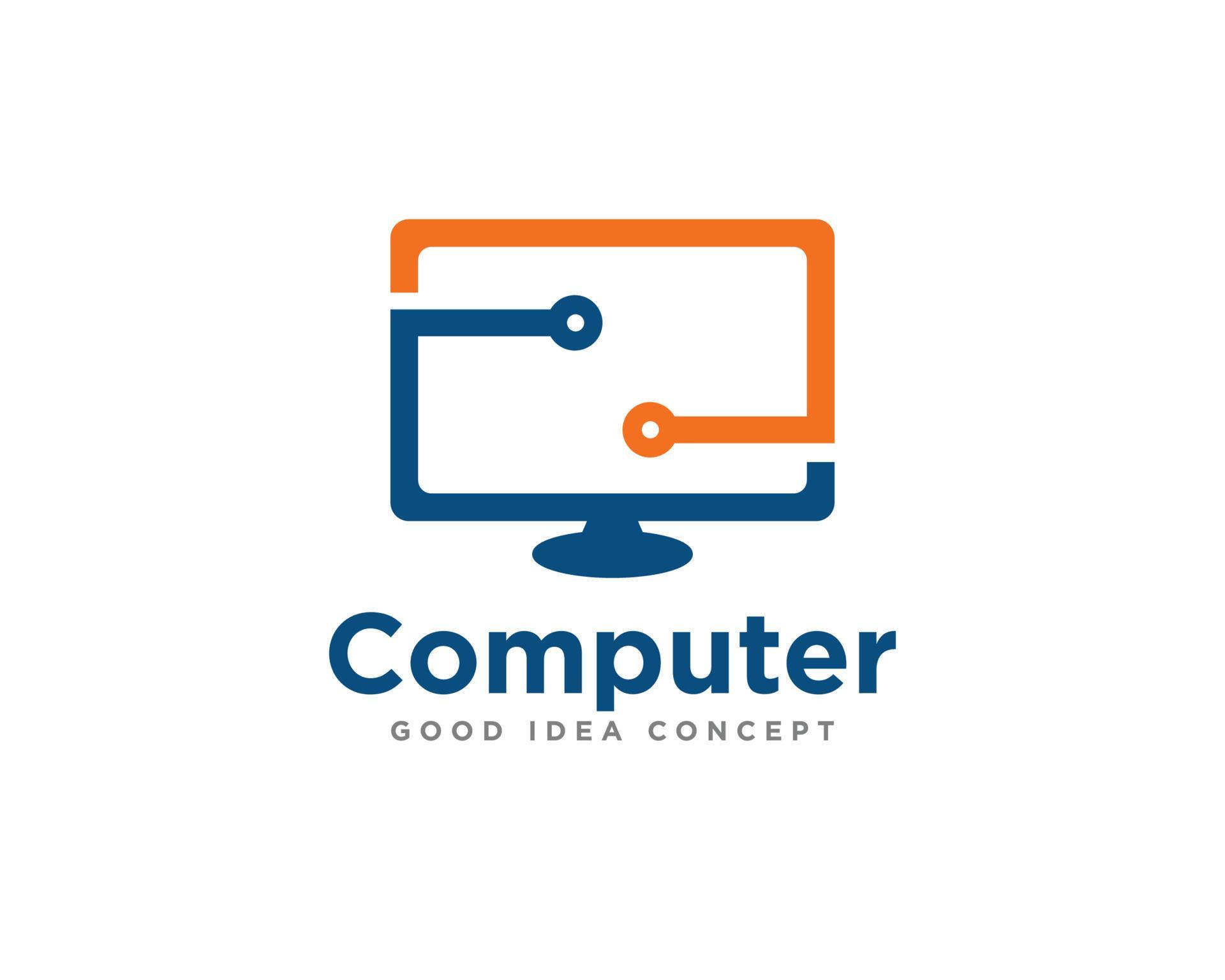 Computer Technology Logo Icon Design Vector 10665209 Vector Art at Vecteezy
