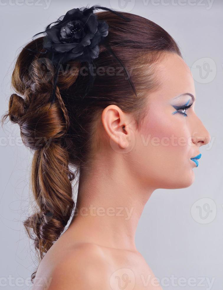 Beautiful Woman with  Luxury Makeup photo