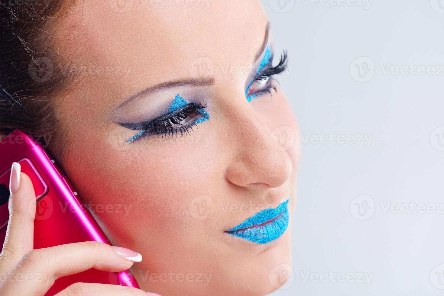 Beautiful Woman with  Luxury Makeup photo