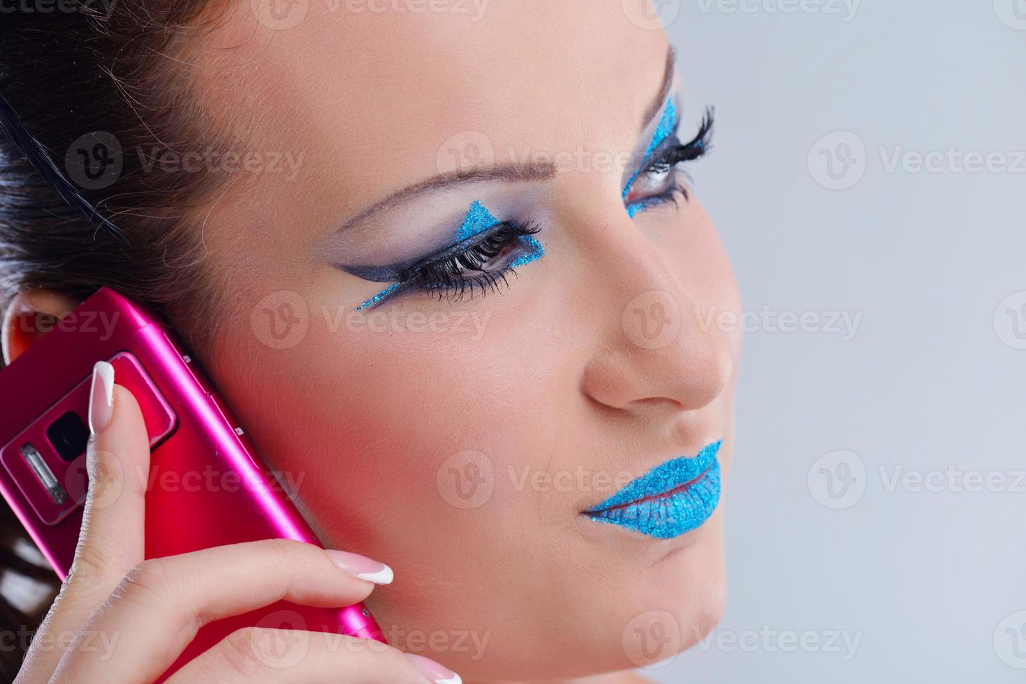 Beautiful Woman with  Luxury Makeup photo