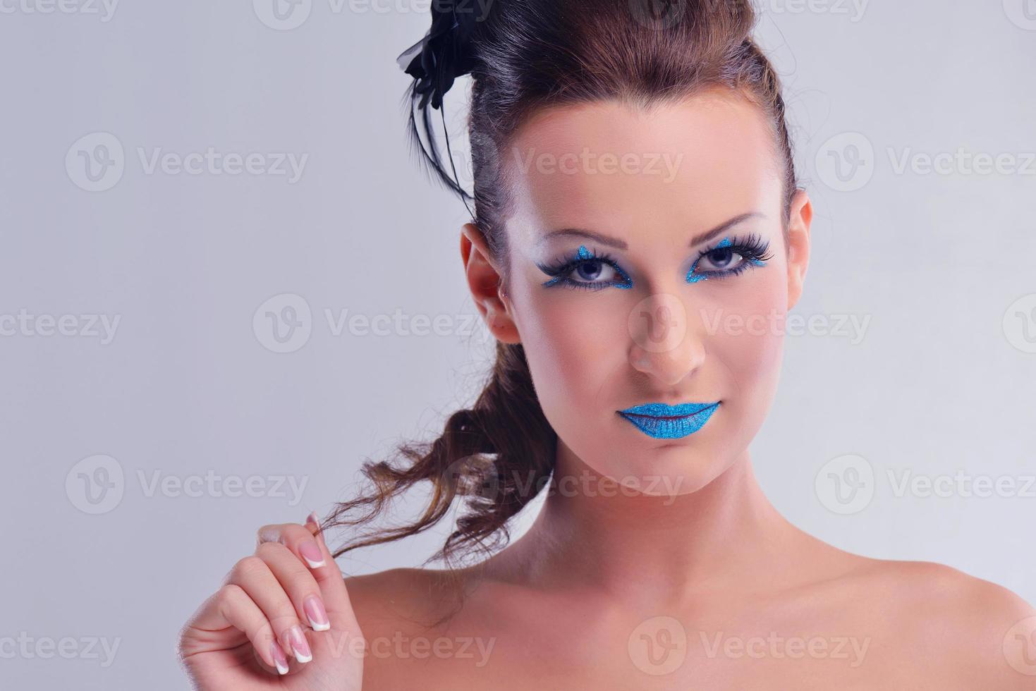 Beautiful Woman with  Luxury Makeup photo