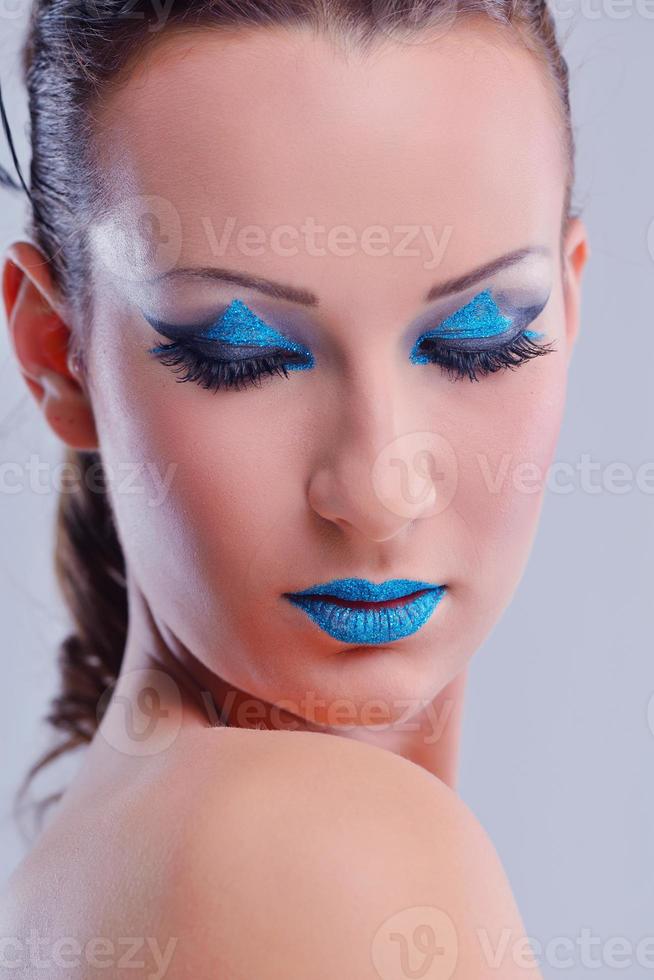 Beautiful Woman with  Luxury Makeup photo