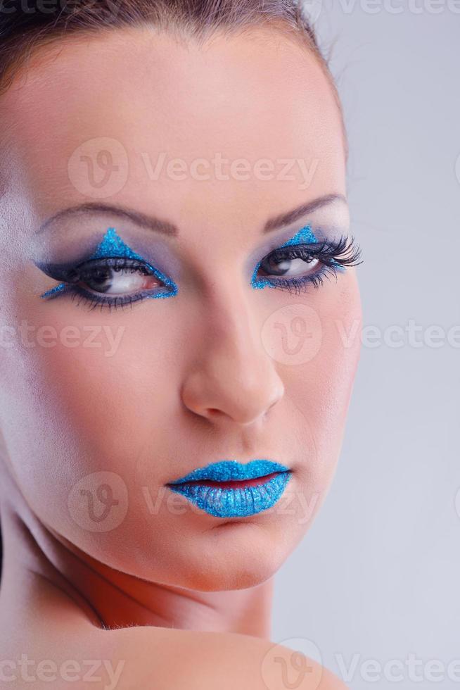 Beautiful Woman with  Luxury Makeup photo