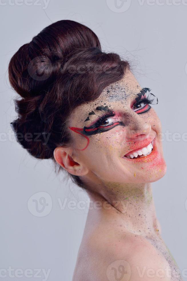 Beautiful Woman with  Luxury Makeup photo