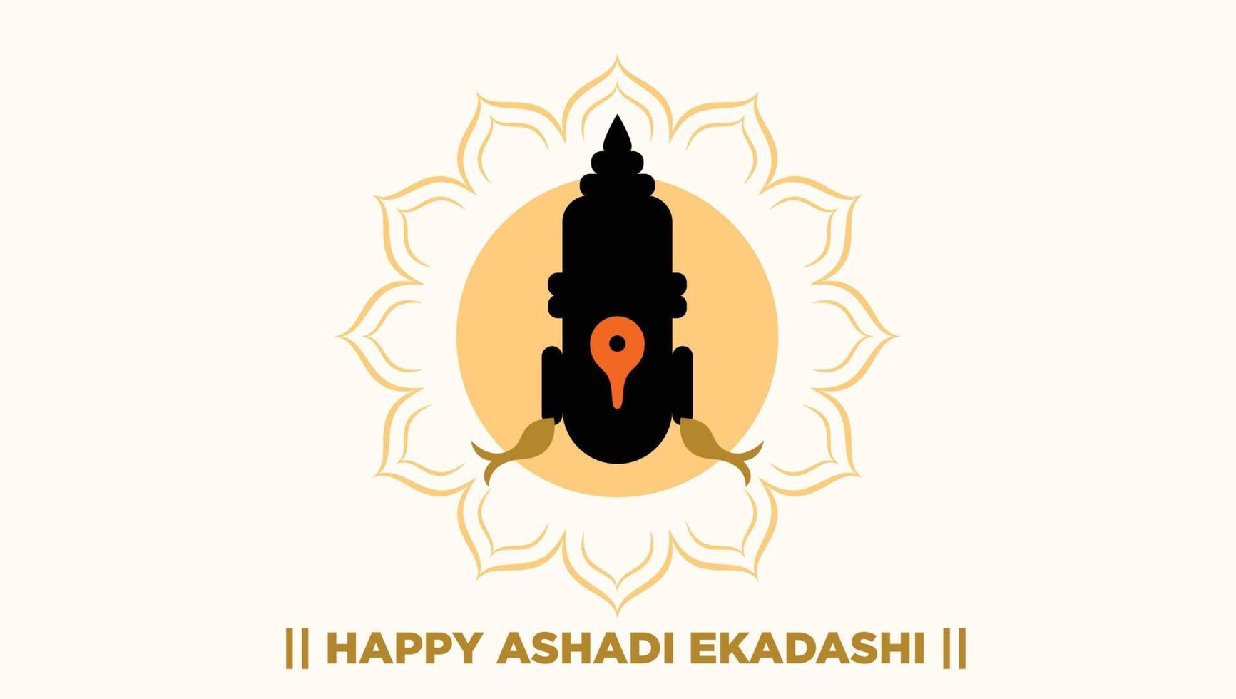 Happy Ashadhi Ekadashi Vector Free Download