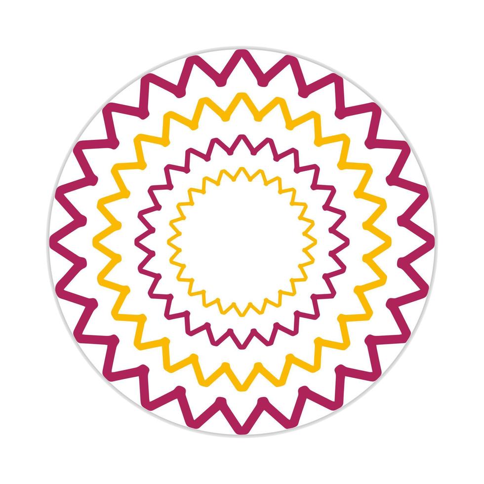 mandala design with abstract shape vector