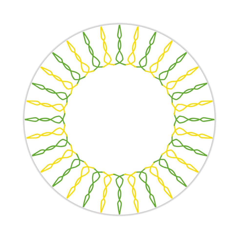 mandala design with abstract shape vector