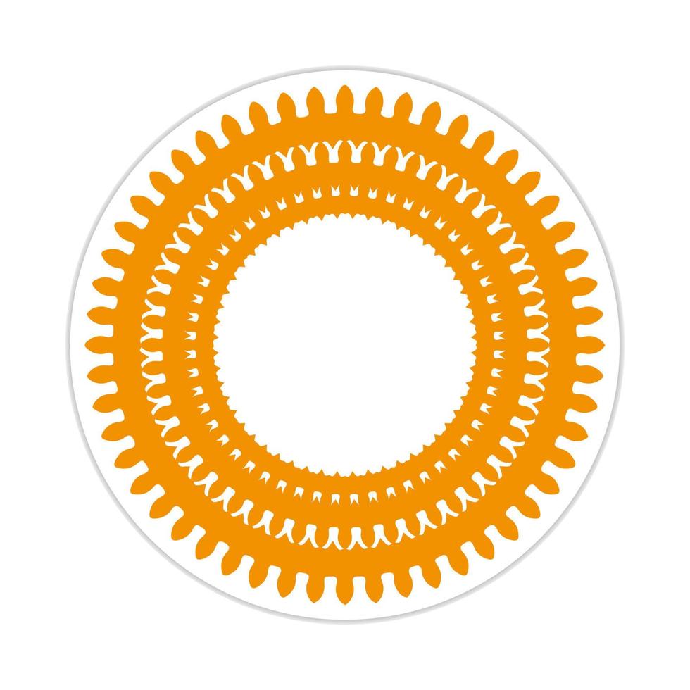 mandala design with abstract shape vector