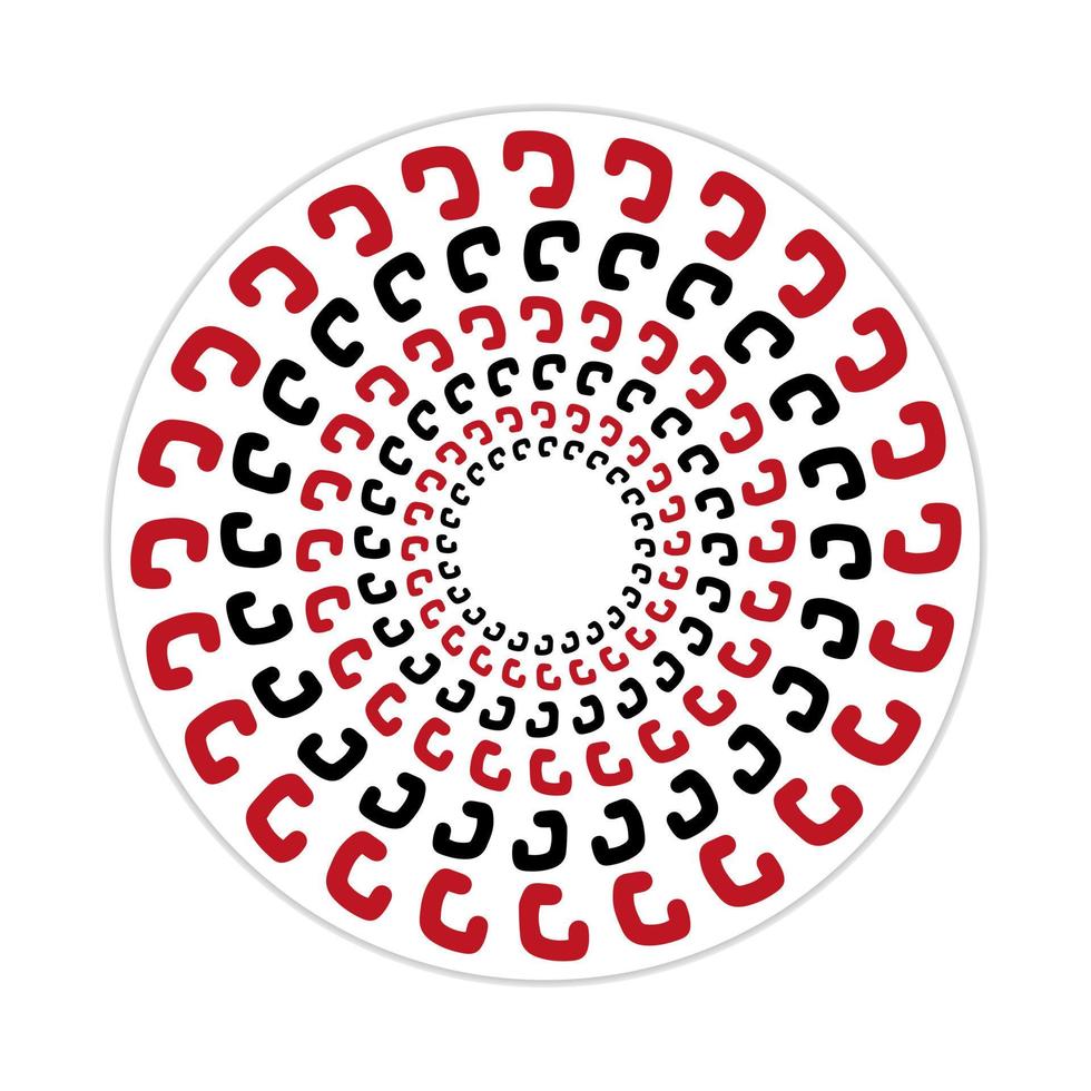 mandala design with abstract shape vector