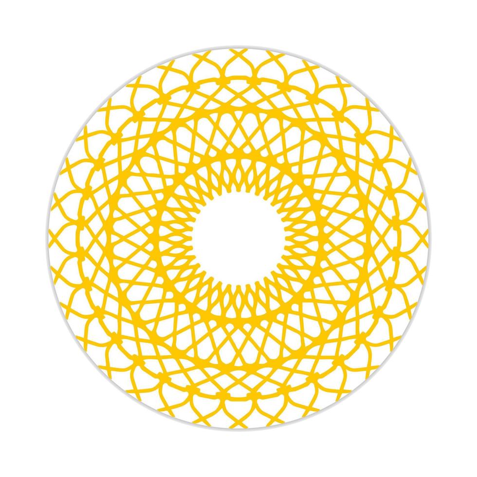 mandala design with abstract shape vector
