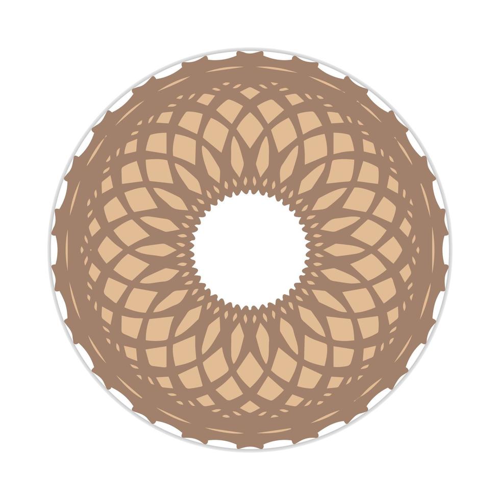 mandala design with abstract shape vector