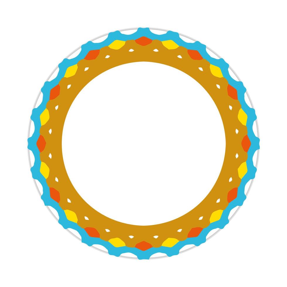 mandala design with abstract shape vector