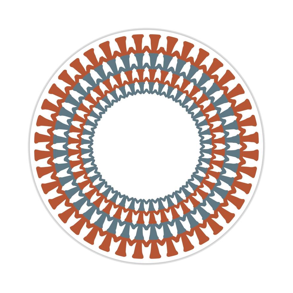 mandala design with abstract shape vector