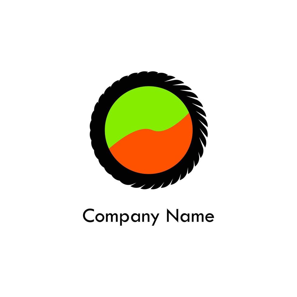 company logo with abstract shape vector