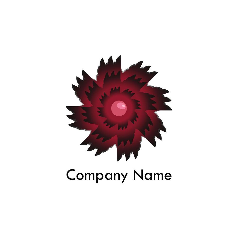 company logo with abstract shape vector