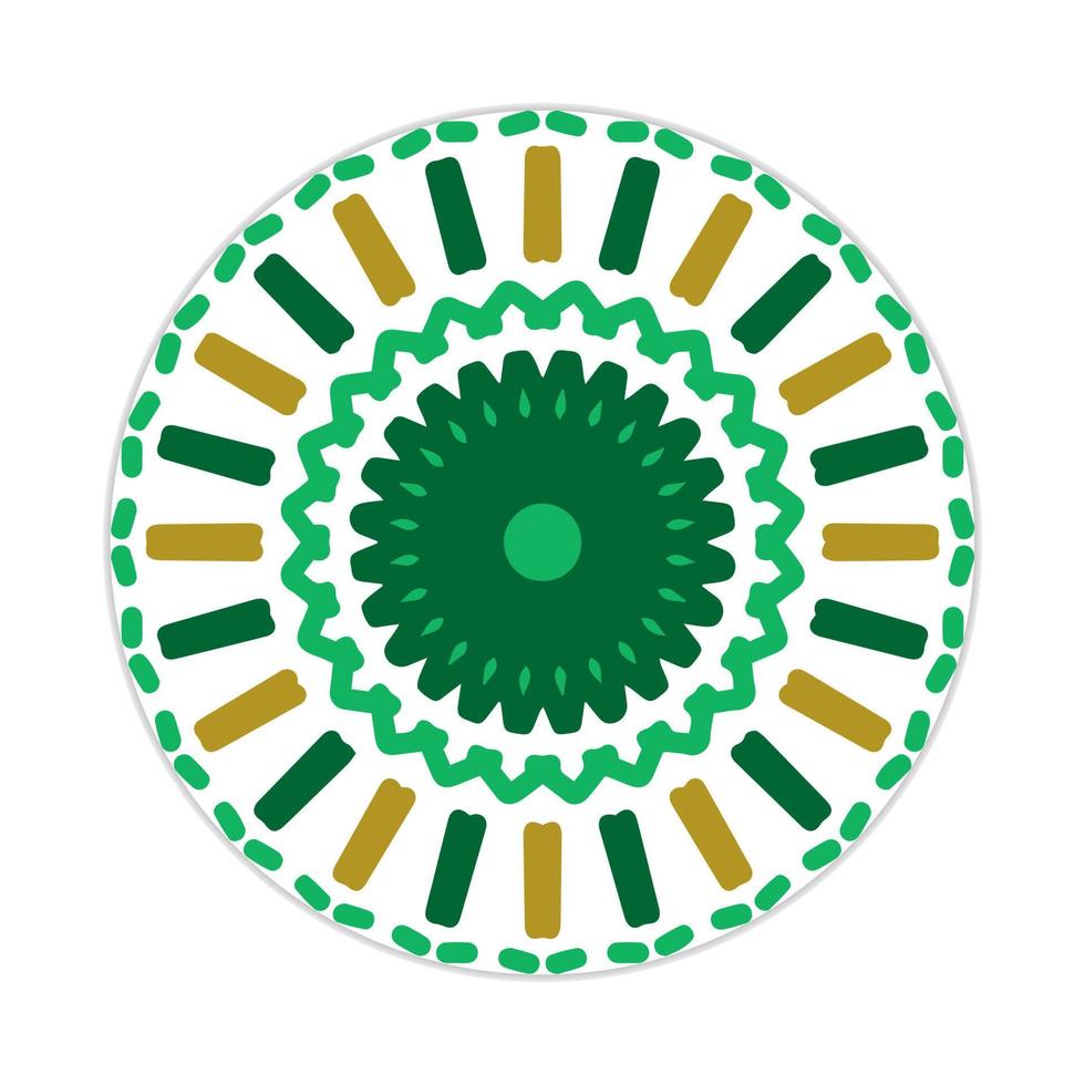 mandala design with abstract shape vector