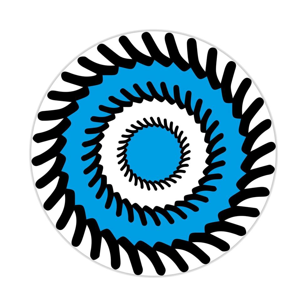 mandala design with abstract shape vector