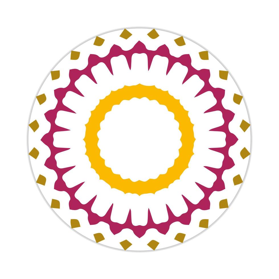 mandala design with abstract shape vector