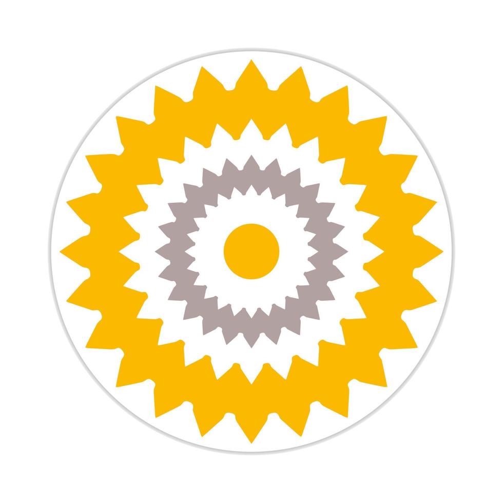 mandala design with abstract shape vector