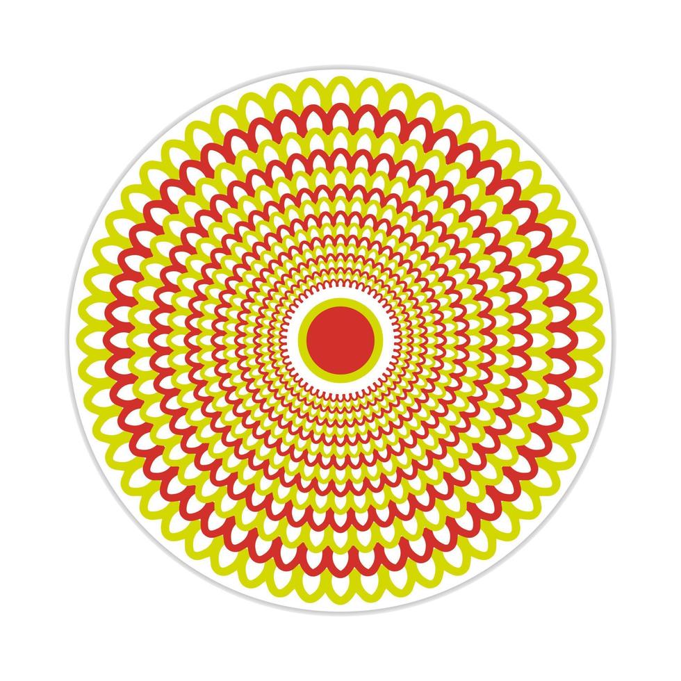 mandala design with abstract shape vector