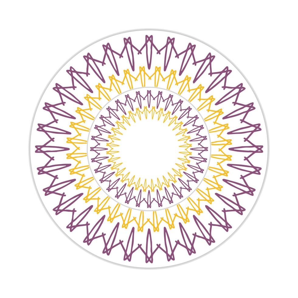 mandala design with abstract shape vector