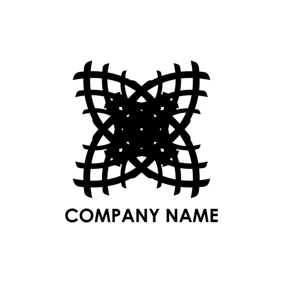 company logo with abstract shape vector
