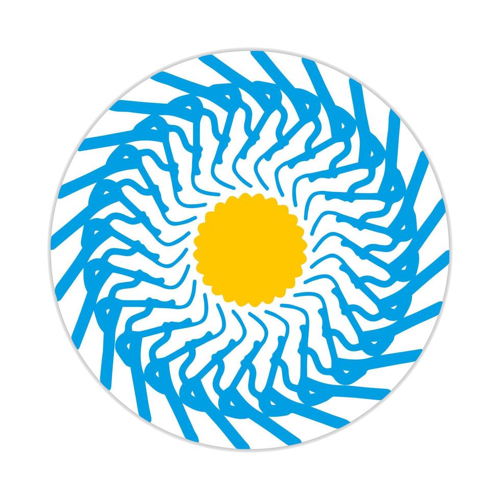 mandala design with abstract shape vector