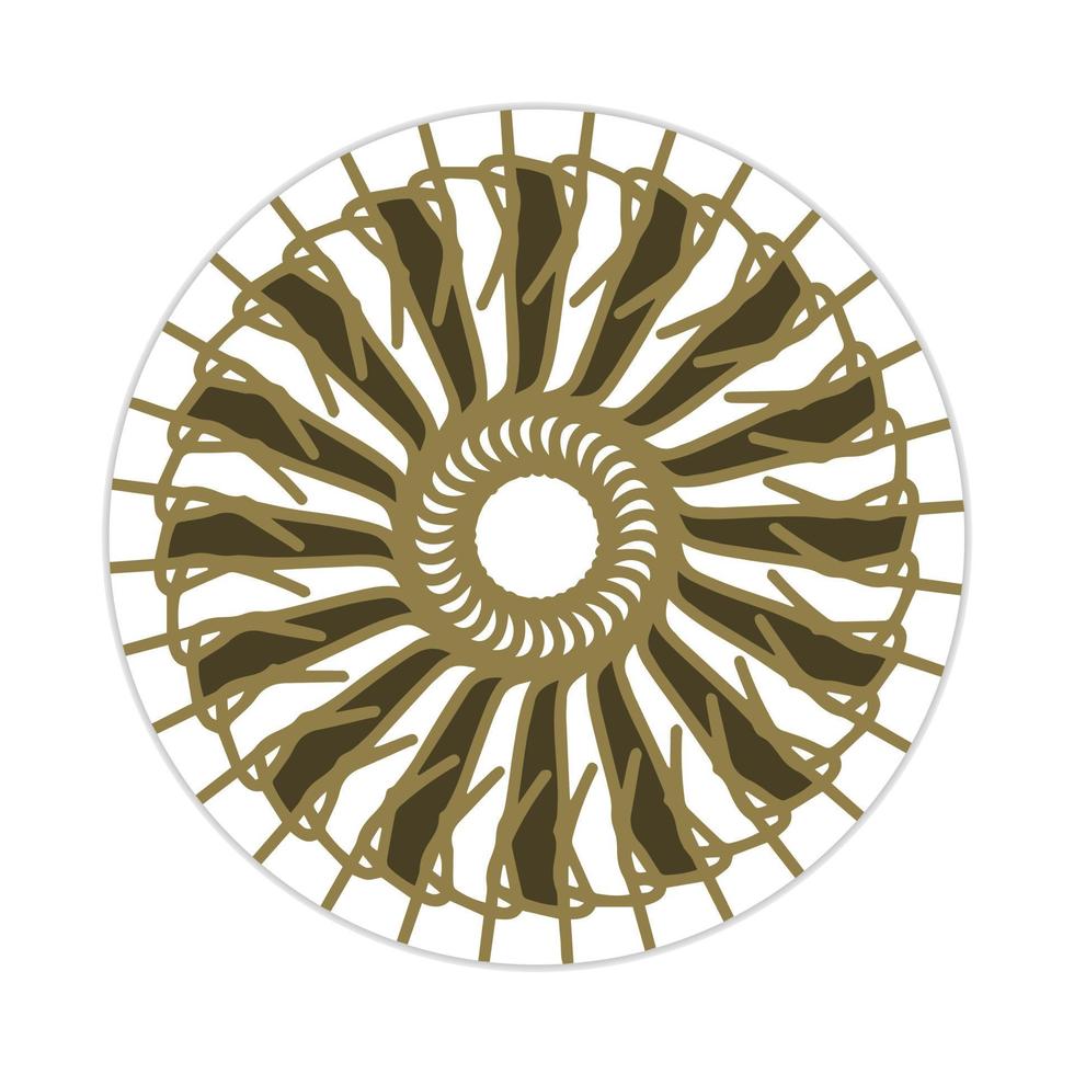 mandala design with abstract shape vector