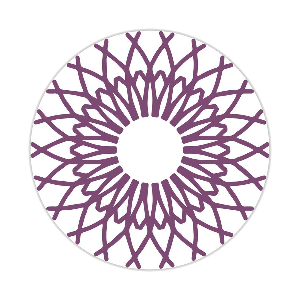 mandala design with abstract shape vector