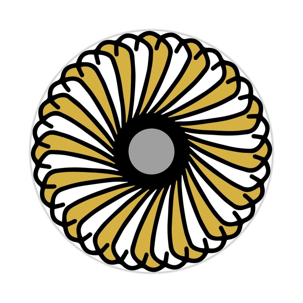 mandala design with abstract shape vector